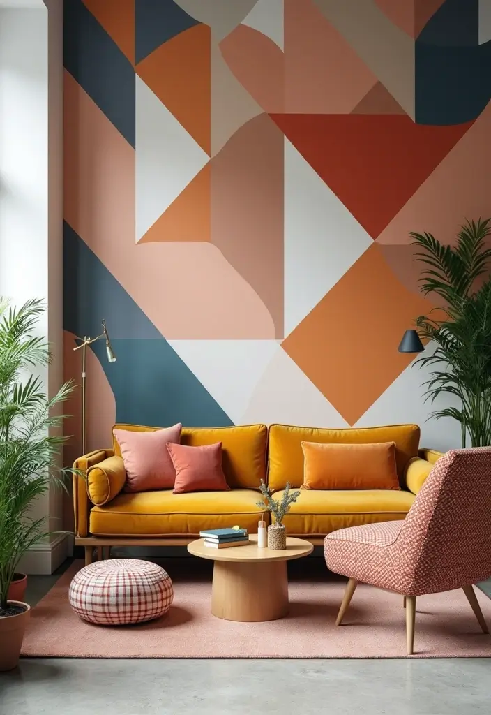 30 Bloxburg Office Ideas That Make Your Build Look Rich - 20. Modern Geometric Designs