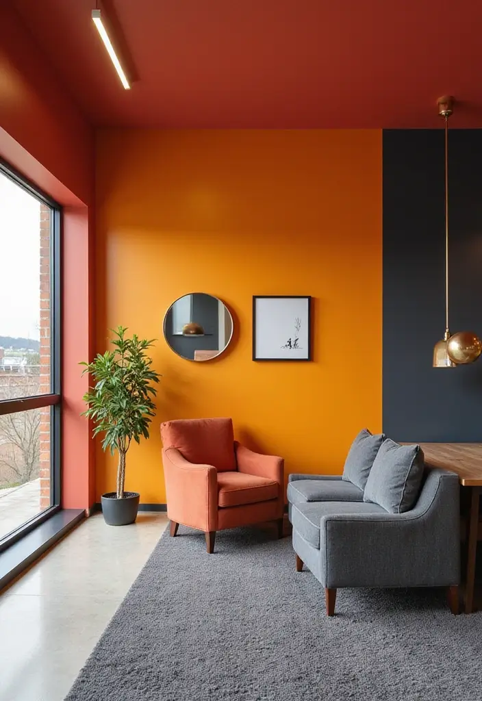30 Bloxburg Office Ideas That Make Your Build Look Rich - 23. Sophisticated Color Blocking