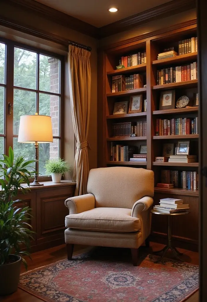 30 Bloxburg Office Ideas That Make Your Build Look Rich - 8. Cozy Reading Nook