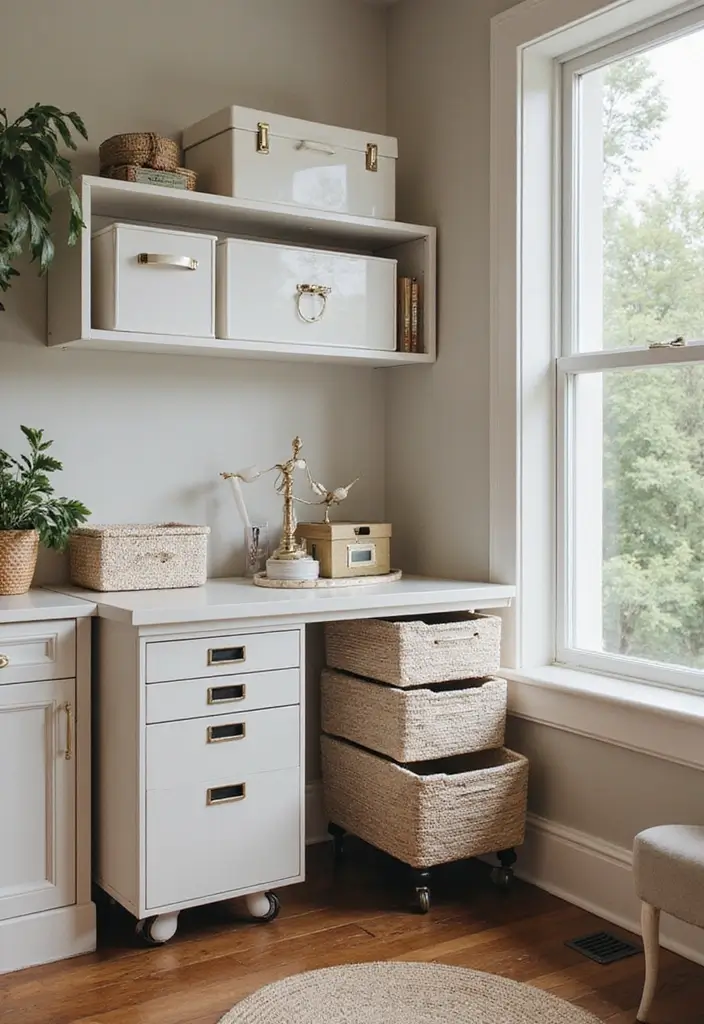 30 Classy Office Decor Ideas That Scream “CEO Energy” - 10. Stylish Filing Solutions