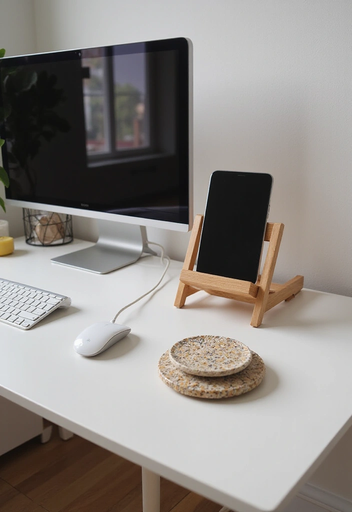 30 Classy Office Decor Ideas That Scream “CEO Energy” - 12. Elegant Tech Accessories