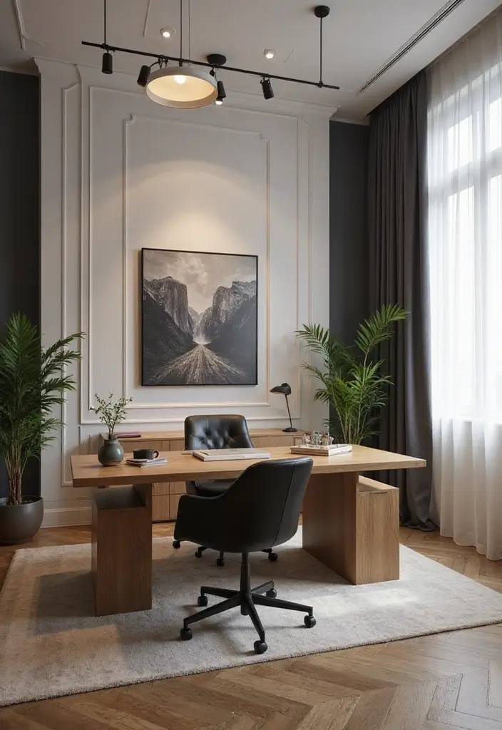 30 Classy Office Decor Ideas That Scream “CEO Energy” - 16. Professional Interior Styling