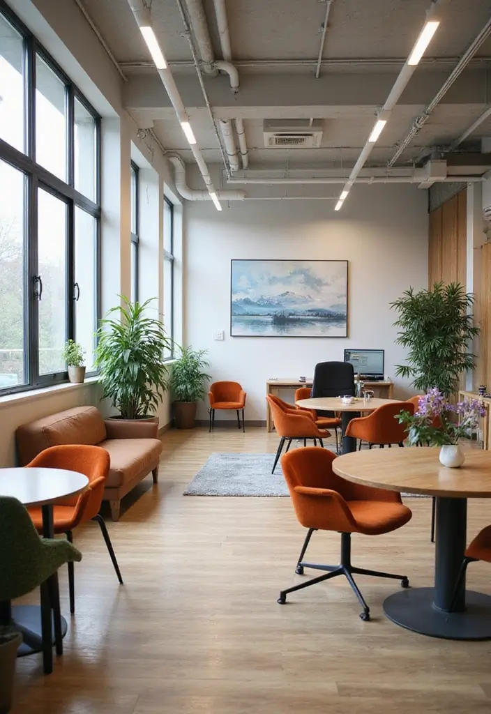 30 Classy Office Decor Ideas That Scream “CEO Energy” - 17. Creative Workspace Zones
