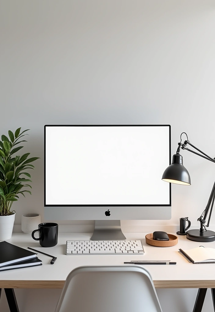 30 Classy Office Decor Ideas That Scream “CEO Energy” - 6. Sophisticated Desk Layout