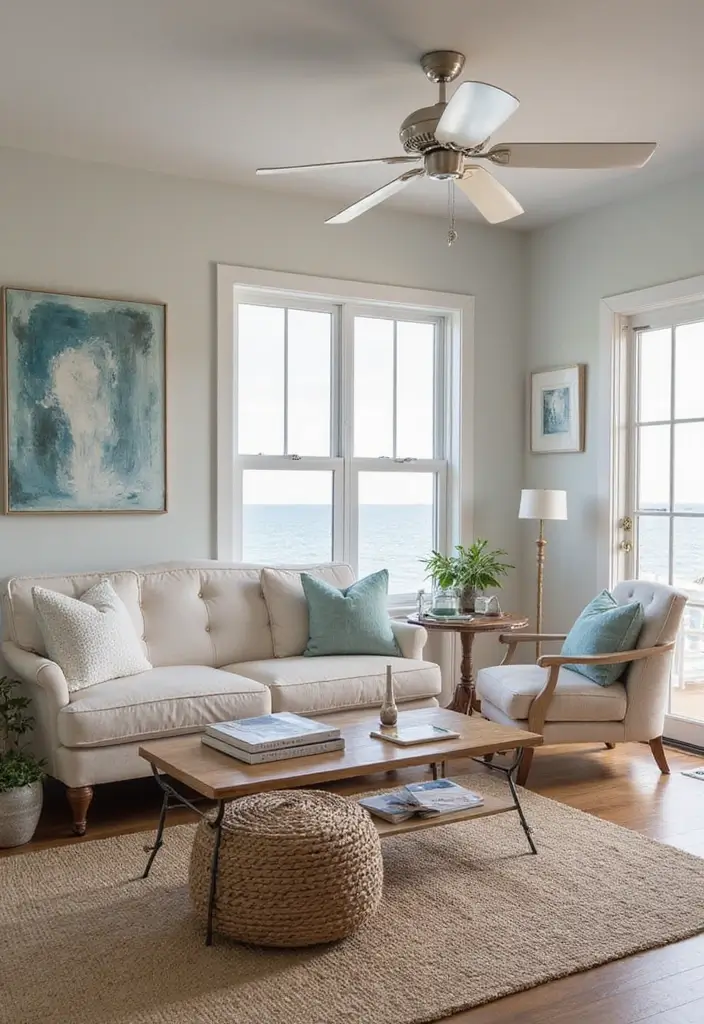 30 Coastal Home Office Ideas That Feel Fresh + Beachy - 29. Multifunctional Spaces