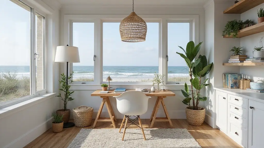 30 Coastal Home Office Ideas That Feel Fresh + Beachy