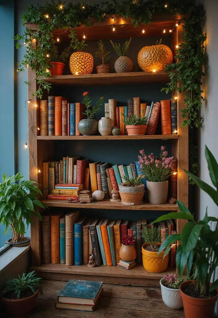 30 Cottage Office Ideas Straight Out of a Storybook - 2. Whimsical Bookshelves