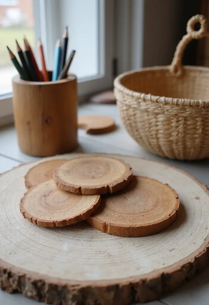 30 Cottagecore Office Ideas for Soft Whimsical Work Vibes - 11. Rustic Desk Accessories