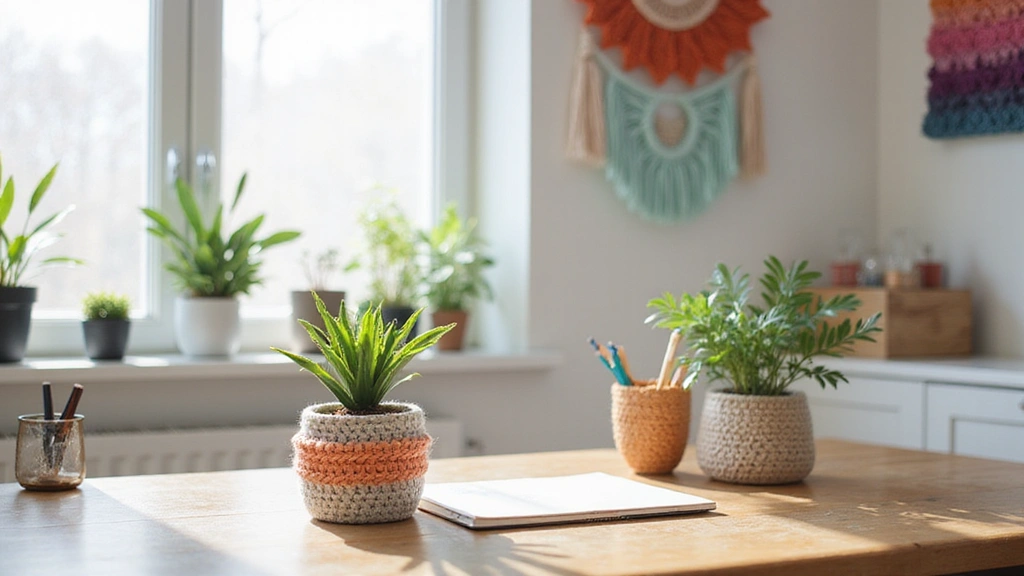30 Cozy Crochet Office Decor Ideas That Are Cozy AND Cheap