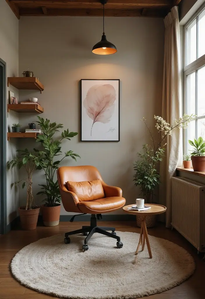 30 Cozy Office Decor Ideas for Fall/Winter Work Days - 6. Cozy Chairs