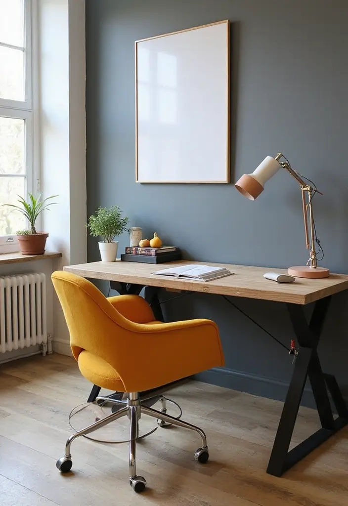 30 Cute Office Ideas You’ll Want to Copy Immediately - 12. Stylish Chair Choices