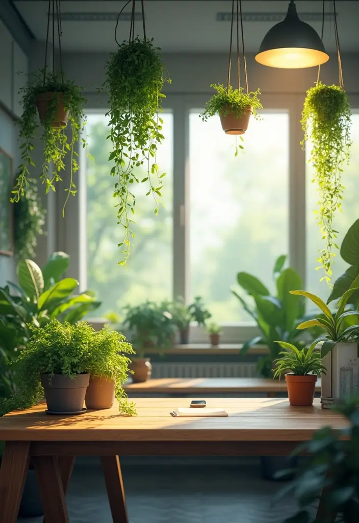 30 Cute Office Ideas You’ll Want to Copy Immediately - 5. Greenery Galore
