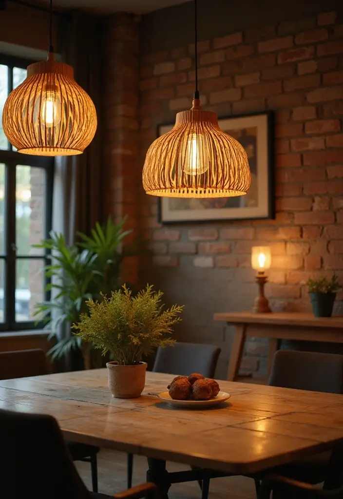 30 Earthy Office Decor Ideas for Grounded Spaces - 10. Natural Light Fixtures