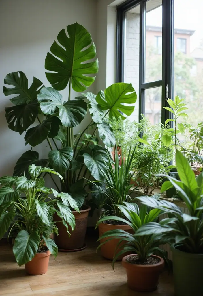 30 Earthy Office Decor Ideas for Grounded Spaces - 2. Greenery Galore