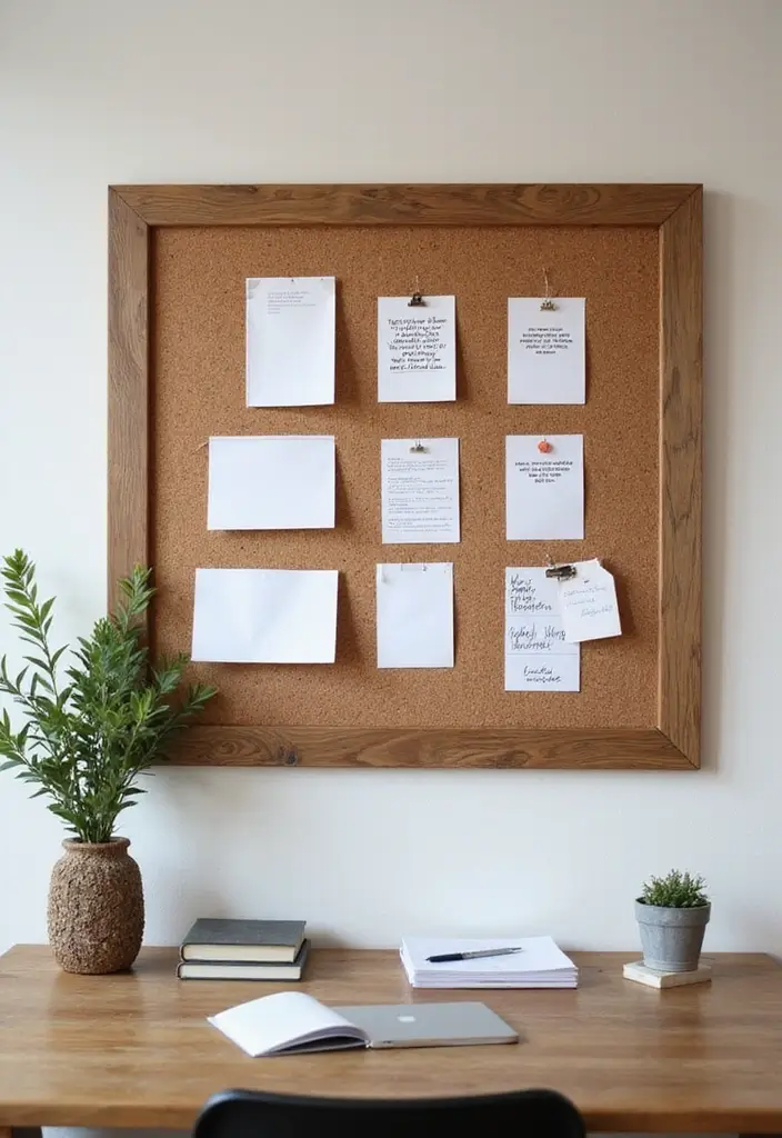 30 Earthy Office Decor Ideas for Grounded Spaces - 22. Cork Boards