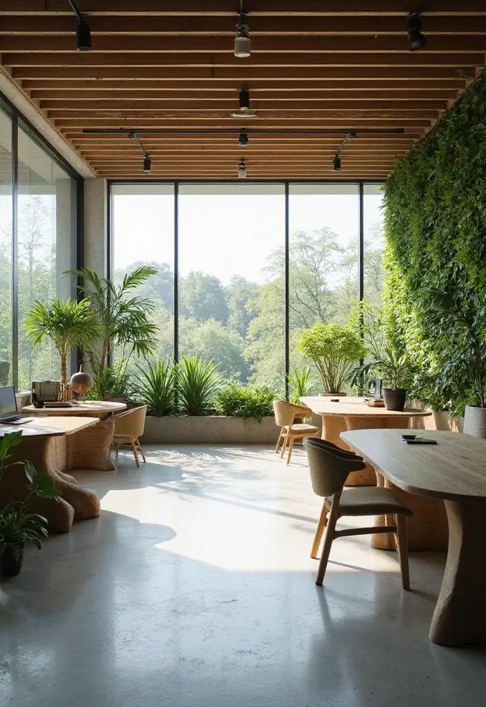 30 Earthy Office Decor Ideas for Grounded Spaces - 5. Biophilic Design