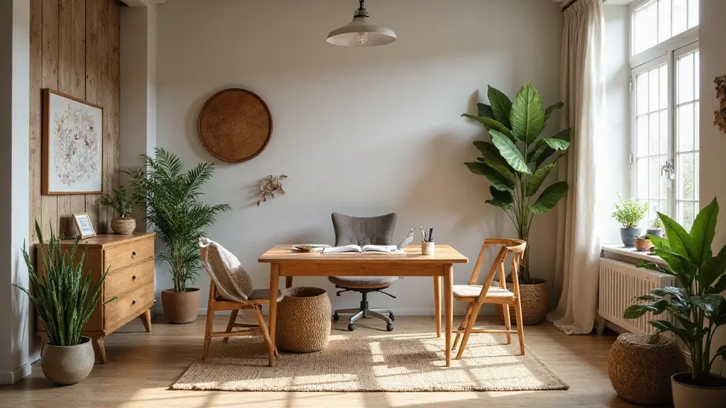 30 Earthy Office Decor Ideas for Grounded Spaces