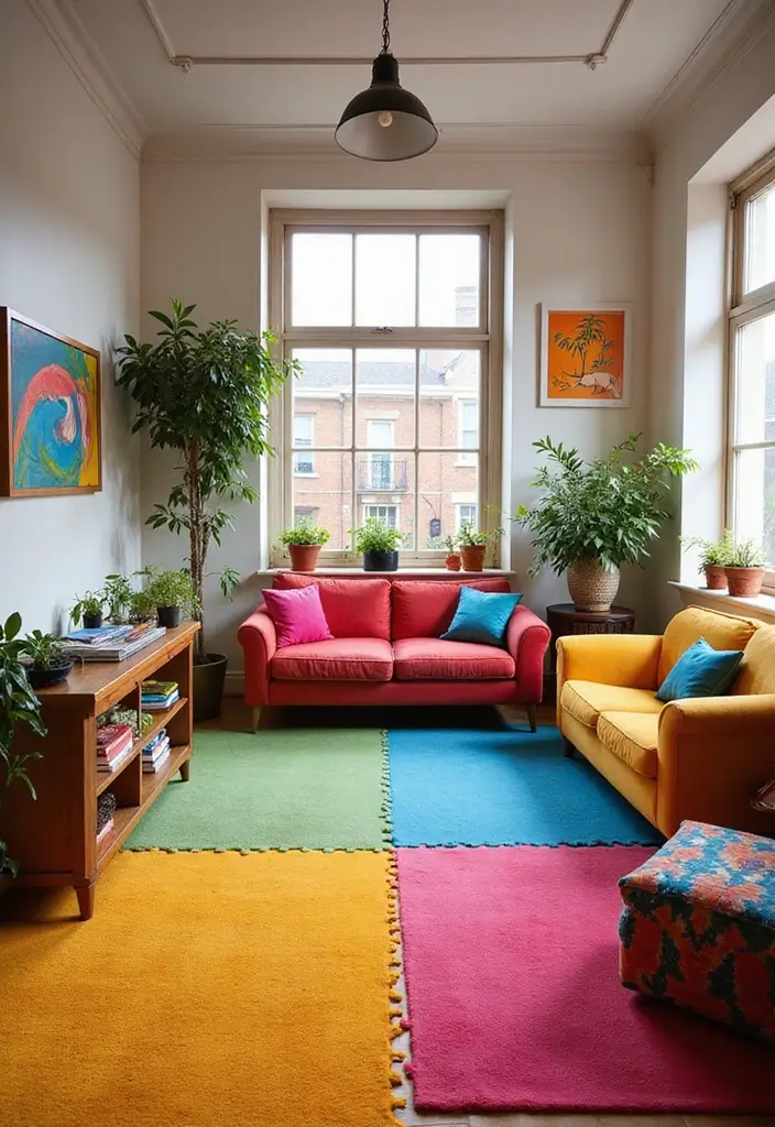 30 Eclectic Office Decor Ideas That Are Pure Personality - 20. Bright and Bold Colors