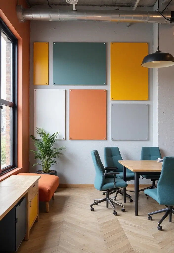 30 Eclectic Office Decor Ideas That Are Pure Personality - 21. Customizable Wall Panels