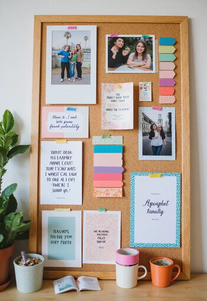 30 Eclectic Office Decor Ideas That Are Pure Personality - 6. Inspirational Vision Board