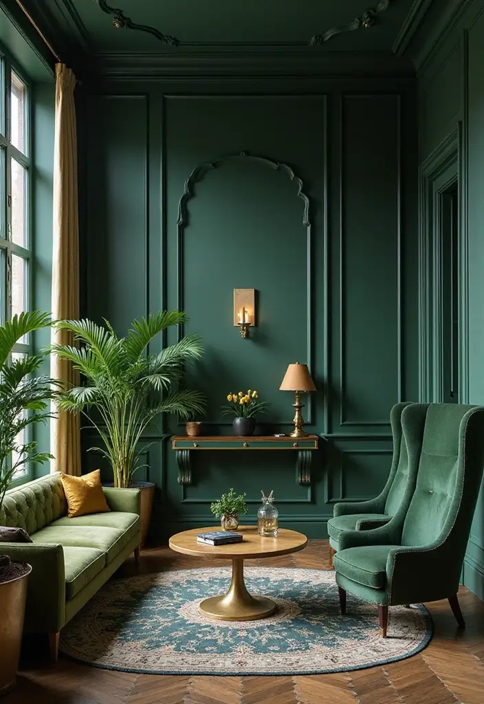 30 Fancy Office Design Ideas That Look Super Expensive - 1. Opulent Color Palette