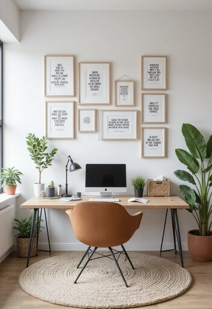 30 Fancy Office Design Ideas That Look Super Expensive - 14. Inspirational Quotes
