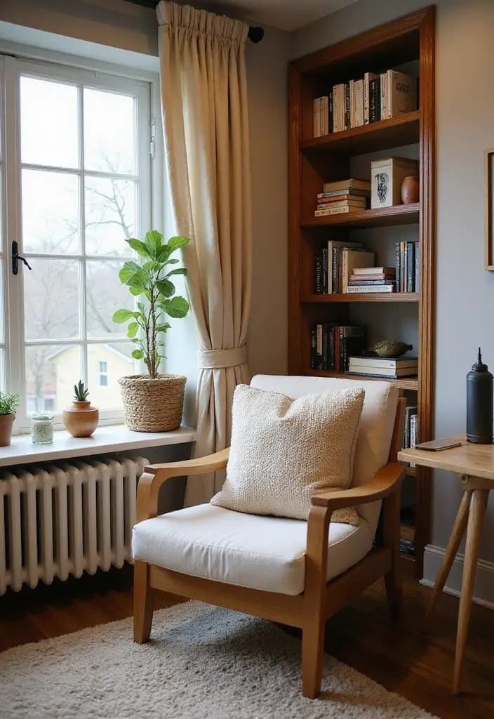 30 Fancy Office Design Ideas That Look Super Expensive - 20. Cozy Reading Nook