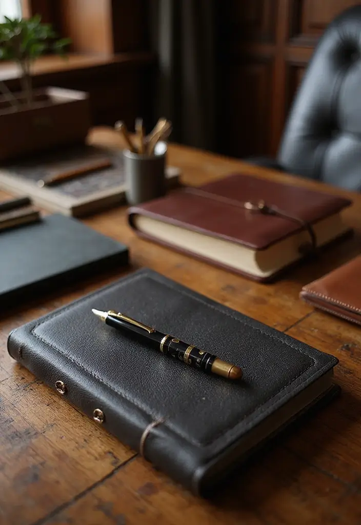 30 Fancy Office Design Ideas That Look Super Expensive - 22. Sophisticated Office Supplies