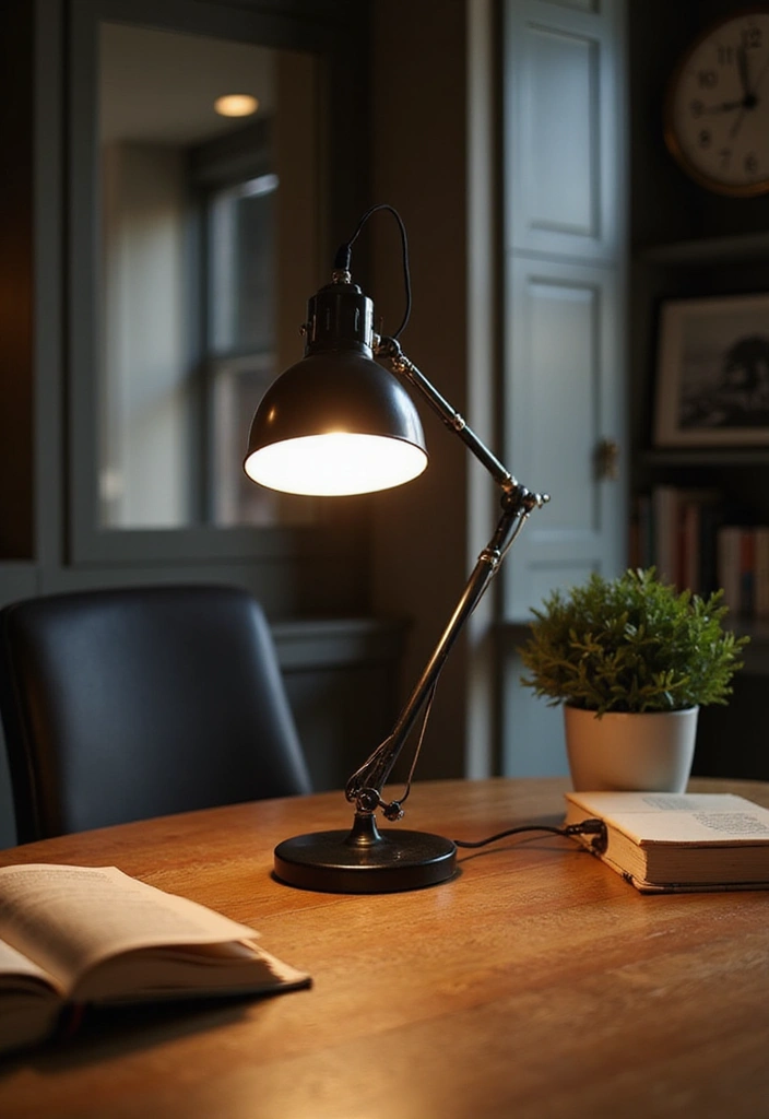 30 Fancy Office Design Ideas That Look Super Expensive - 23. Stylish Task Lighting