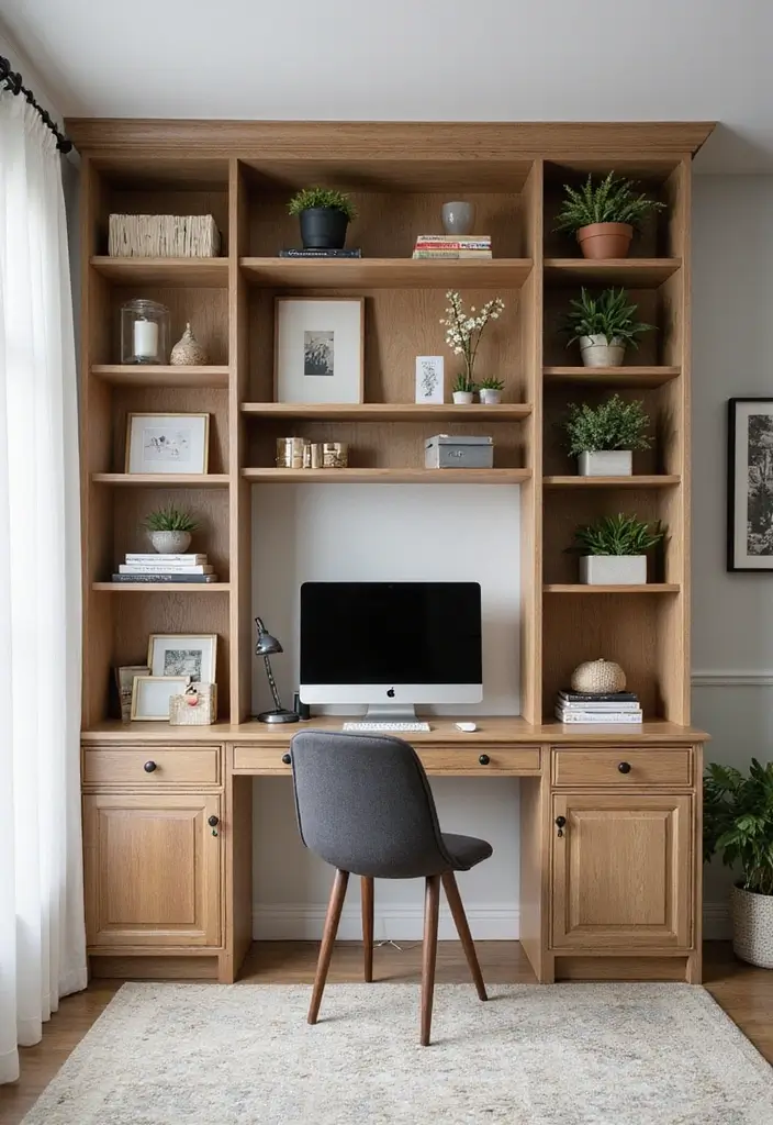 30 Genius Home Office with Murphy Bed Ideas for Small Spaces - 12. Open Shelving Solutions