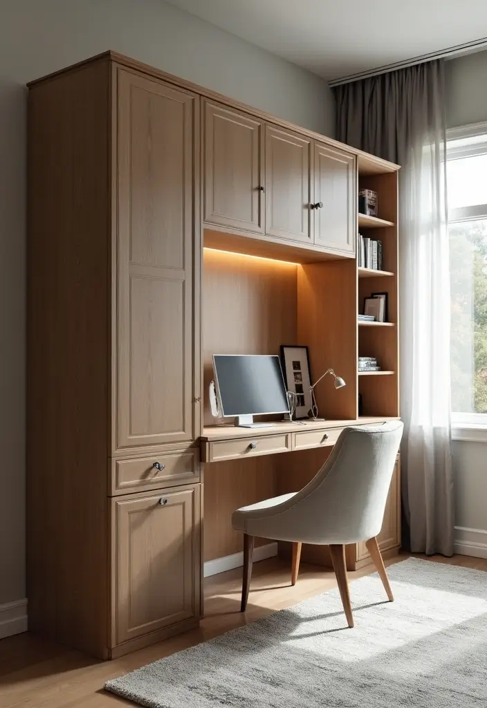 30 Genius Home Office with Murphy Bed Ideas for Small Spaces - 13. Convertible Furniture
