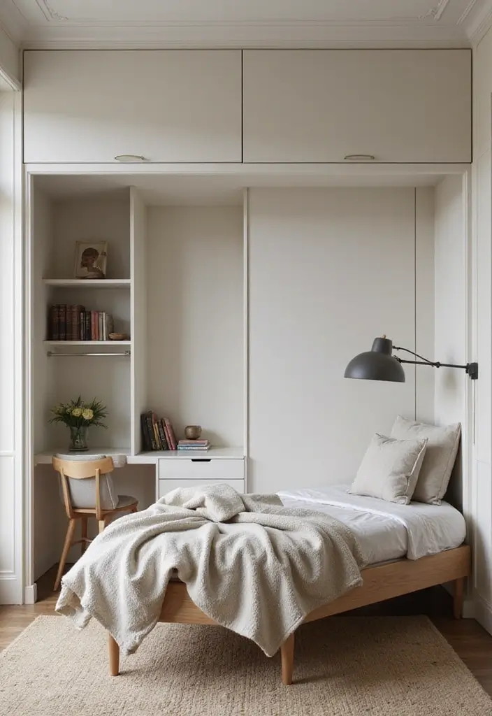 30 Genius Home Office with Murphy Bed Ideas for Small Spaces - 19. Partitioned Spaces