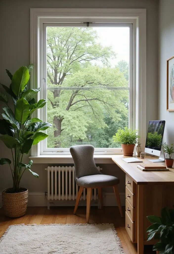 30 Home Office Corner Desk Ideas That Actually Use Dead Space - 11. Corner Desk with a View