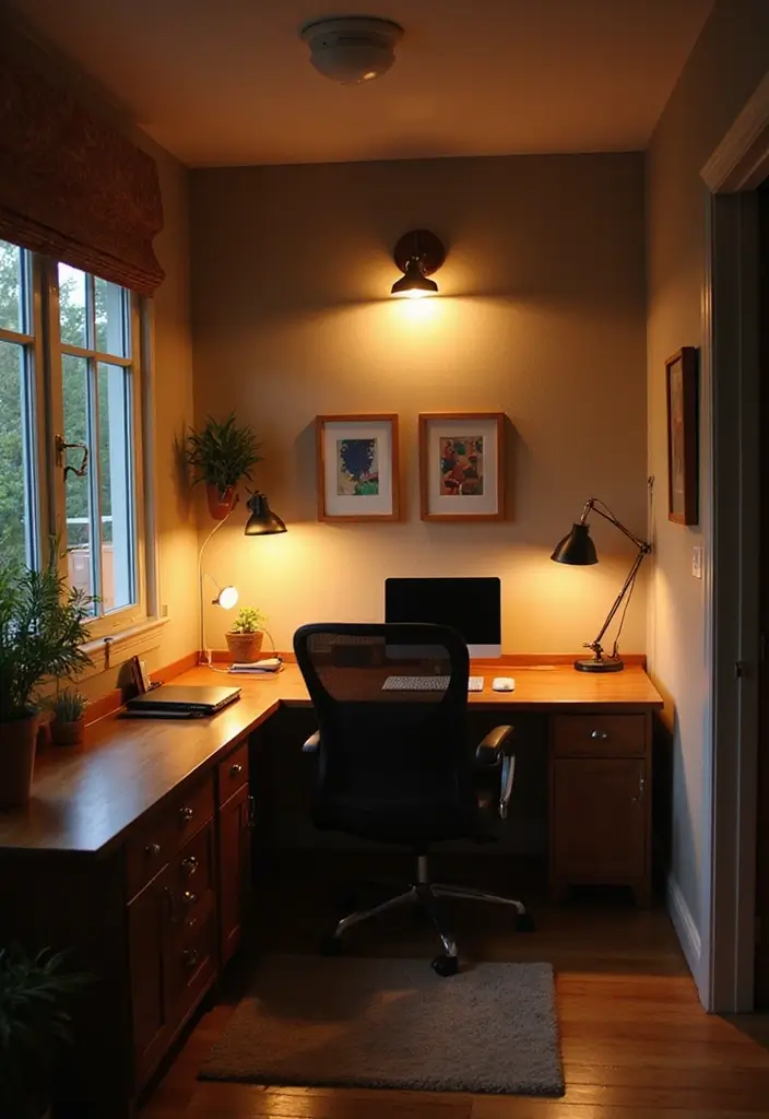30 Home Office Corner Desk Ideas That Actually Use Dead Space - 17. Corner Desks with Integrated Lighting