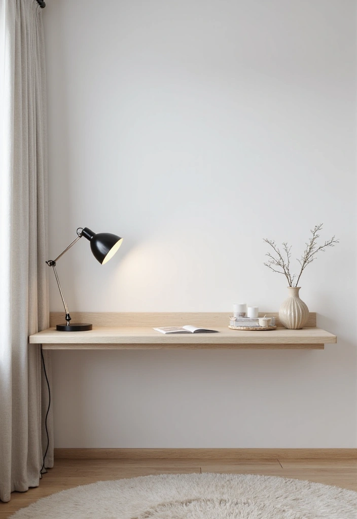 30 Home Office Corner Desk Ideas That Actually Use Dead Space - 2. Floating Desks for a Minimalist Look