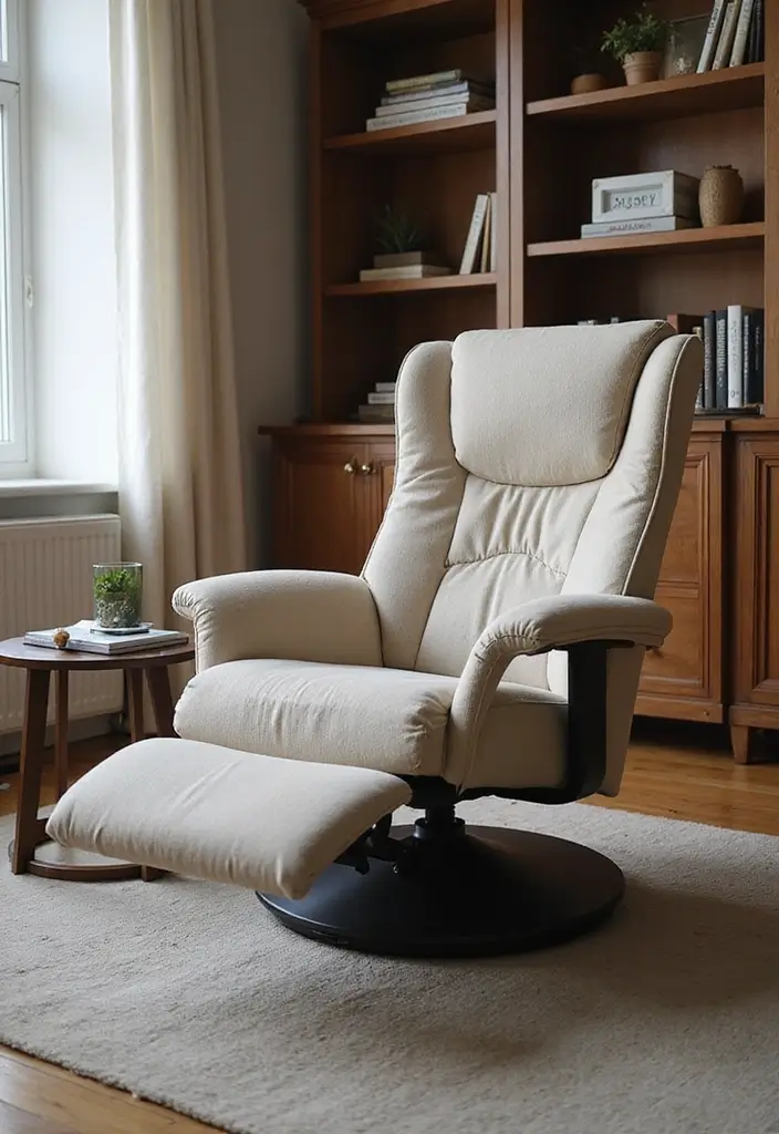 30 Home Office + Gym Combo Ideas That Save Space Like Crazy - 14. Reclining Chair with Massage Features