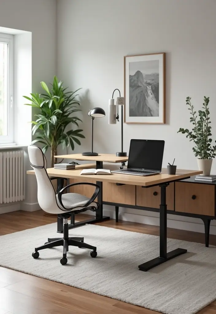 30 Home Office Standing Desk Ideas That Don’t Ruin Your Decor - 15. Modular Standing Desk System