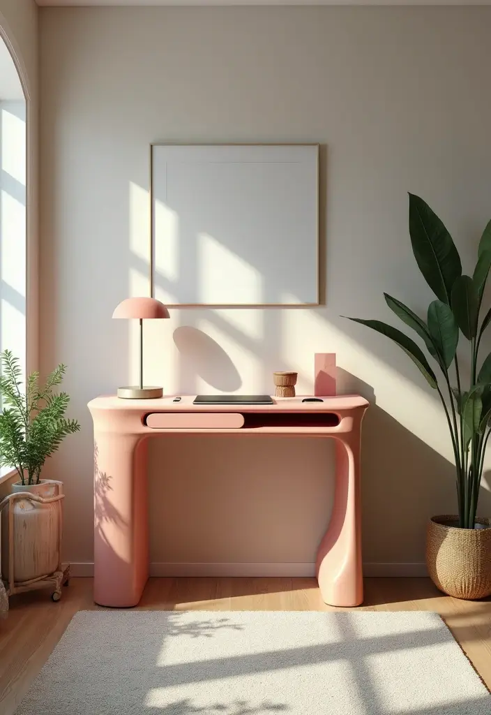 30 Home Office Standing Desk Ideas That Don’t Ruin Your Decor - 17. Artistic Standing Desk