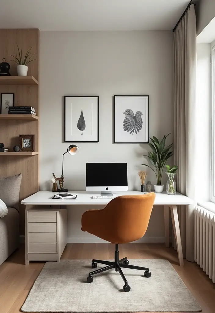 30 Home Office Standing Desk Ideas That Don’t Ruin Your Decor - 18. Chic L-Shaped Standing Desk