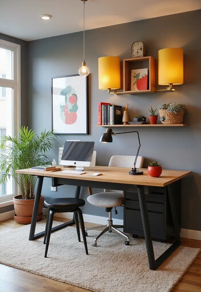 30 Home Office Standing Desk Ideas That Don’t Ruin Your Decor - 23. Chic U-Shaped Standing Desk