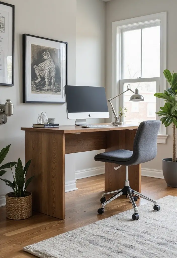 30 Home Office Standing Desk Ideas That Don’t Ruin Your Decor - 27. Multifunctional Desk with Hidden Storage
