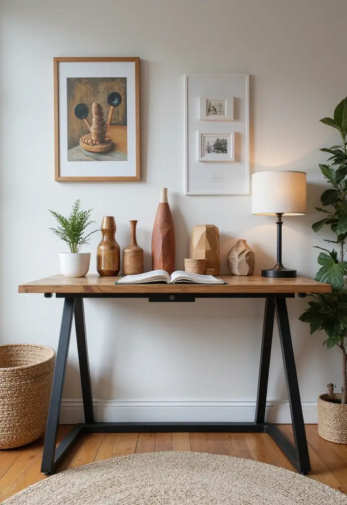 30 Home Office Standing Desk Ideas That Don’t Ruin Your Decor - 28. Unique Shapes and Designs