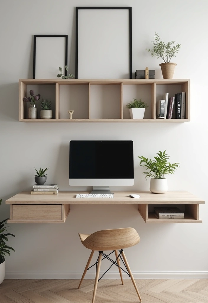 30 Home Office Standing Desk Ideas That Don’t Ruin Your Decor - 3. Floating Desk Concept
