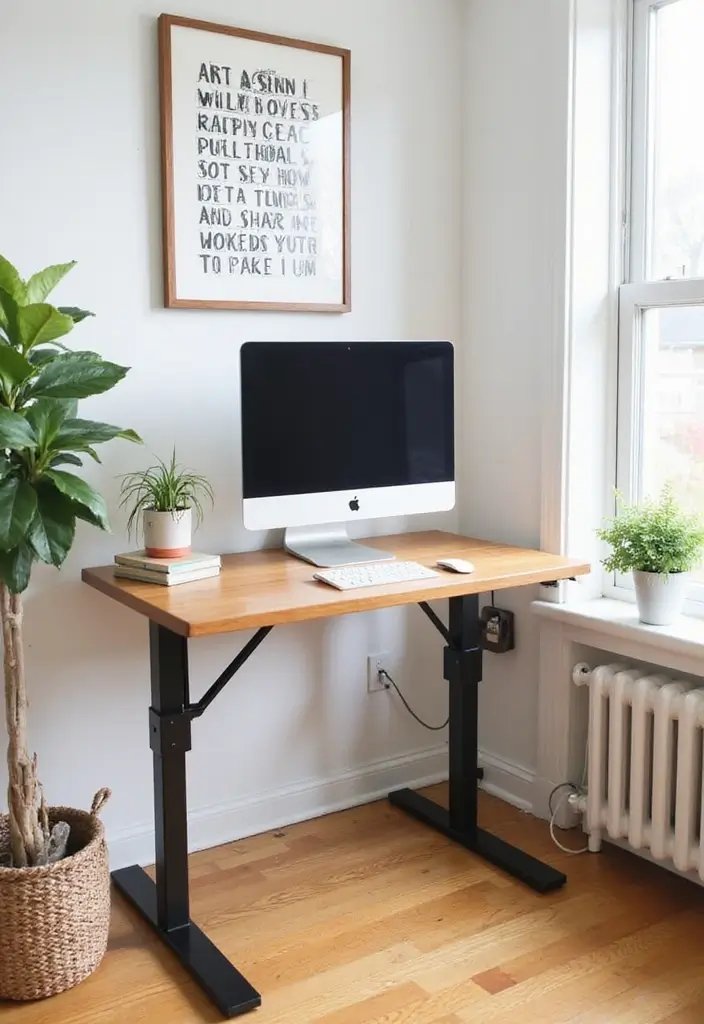 30 Home Office Standing Desk Ideas That Don’t Ruin Your Decor - 30. Budget-Friendly Standing Desk Ideas