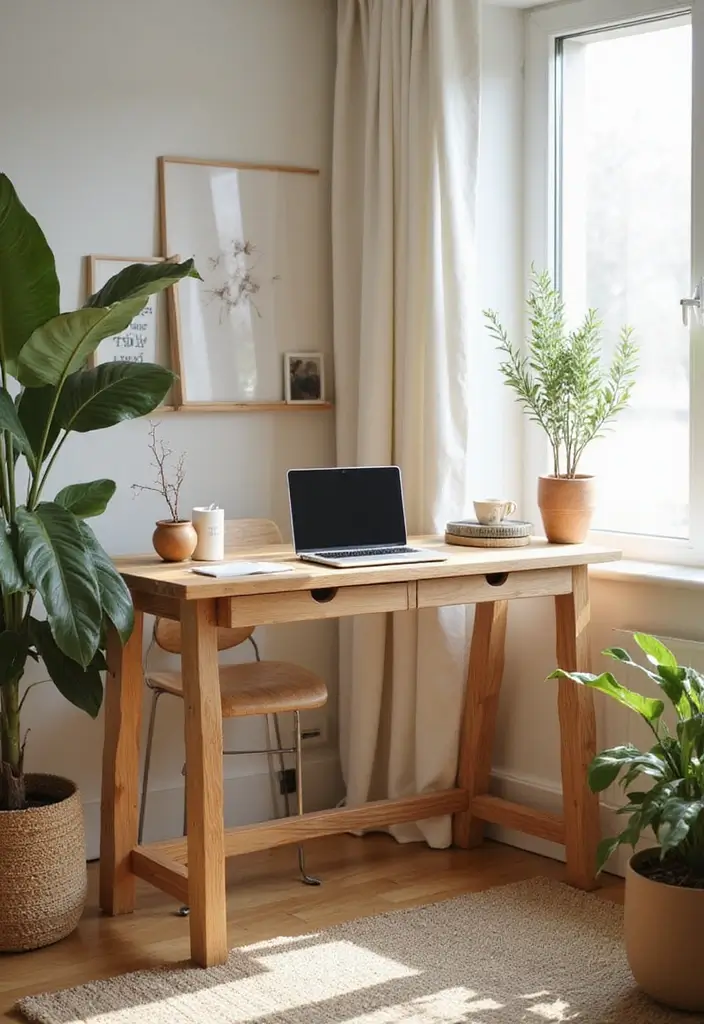 30 Home Office Standing Desk Ideas That Don’t Ruin Your Decor - 4. Scandinavian Design Standing Desk