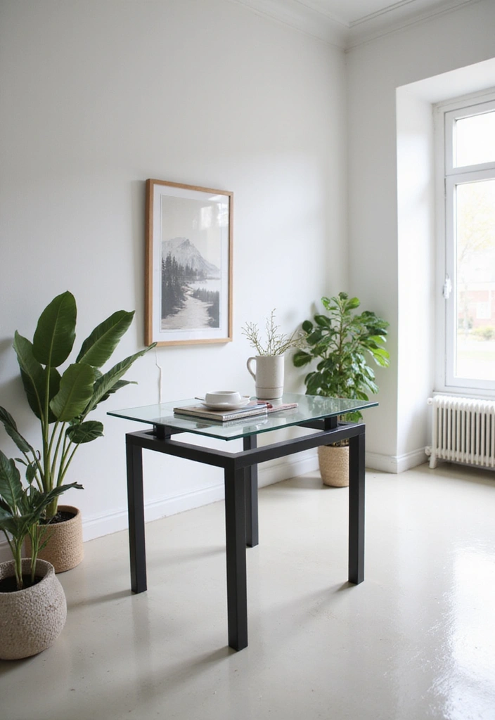 30 Home Office Standing Desk Ideas That Don’t Ruin Your Decor - 6. Glass-Top Standing Desk