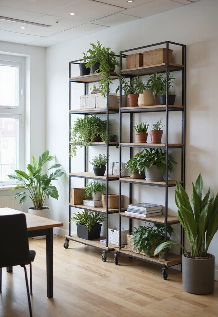 30 IKEA Office Hacks That Look Totally Custom - 1. Desk Divider with KALLAX