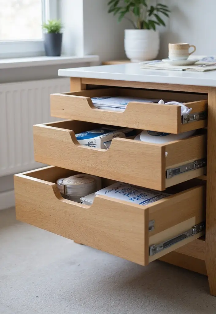 30 IKEA Office Hacks That Look Totally Custom - 27. Customized IKEA Drawer Unit