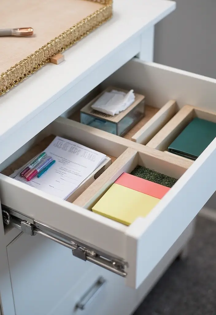 30 IKEA Office Hacks That Look Totally Custom - 4. Drawer Organization with VARIERA Inserts