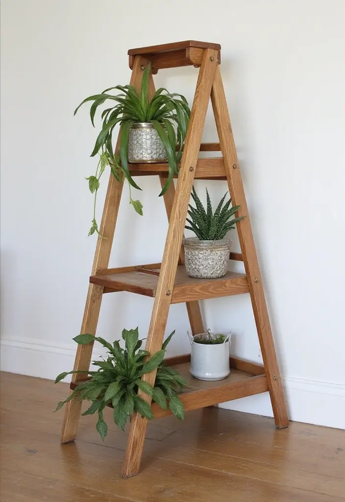 30 IKEA Office Hacks That Look Totally Custom - 9. Multi-functional IKEA Ladder